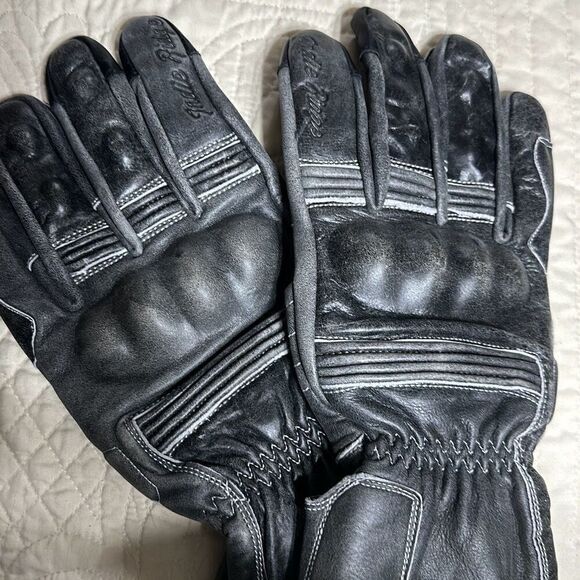 New. Indie Ridge  FULL GAUNTLET • BLACK leather. XXL Retails $84 - Picture 10 of 13